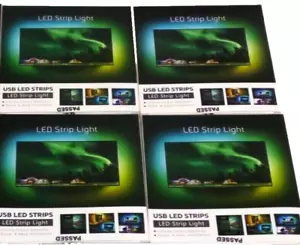 LED Strip Light 6.5 Feet, Remote Control Color Change Sound Activated( 4 pack ) - Picture 1 of 5