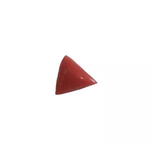 Original Natural Top Quality Triangle Coral (moonga) Gemstone 5.25 Ratti 4.77 ct - Picture 1 of 6