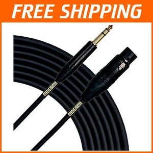10ft Gold XLR Female to 1/4" TRS Male Audio Adapter Cable for Professional Use - Picture 1 of 2