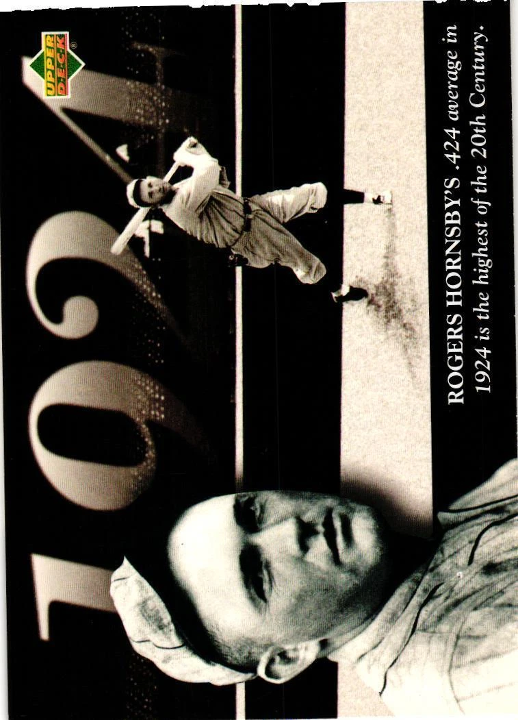 1994 Upper Deck All-Time Heroes #108 Rogers Hornsby 125th Anniversary