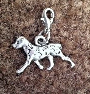 Bracciale segnalibro ciondolo argento tibetano cane Dalmation scrapbooking 1 x 1/2" - Foto 1 di 2
