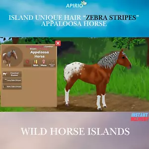 Wild Horse Islands 🦓IUH Zebrastreifen Appaloosa Pferd🦓 SOFORTLIEFERUNG! - Bild 1 von 1