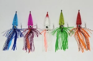 Fishing Lure Squid Flower Jig Teaser Hi-Lo Rig Fluke Sea Bass - Picture 1 of 12