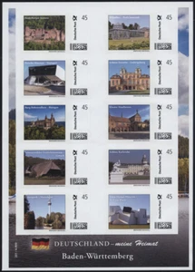 Bund Marke individuell Kleinbogen "Baden-Württember" Deutschland-meine Heimat ** - Bild 1 von 1