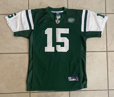 Camiseta deportiva cosida Reebok On Field New York Jets Tim Tebow #15 juvenil grande LG L 🏈 Foto 1 de 4