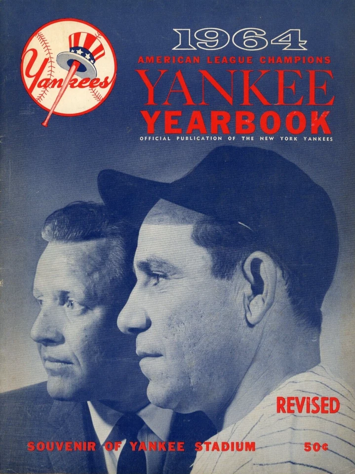 1964 New York Yankees Yearbook EXCELLENT CONDITION Yogi Berra Cover! - Image 1 of 1