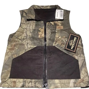 Real Tree Hardwoods 20-200 Reversible Camo Black Vest Youth Size Small - Picture 1 of 8