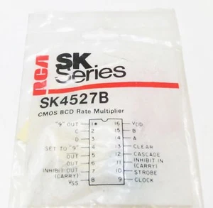 RCA SK4527B - Moltiplicatore di velocità BCD - 16 pin CMOS IC, NOS NTE4527B - Foto 1 di 1