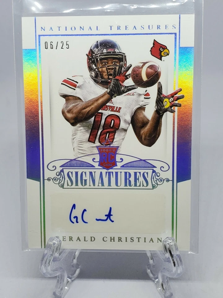 2015 National Treasures College Signatures /25 Gerald Christian Rookie Auto RC - Image 1 of 2