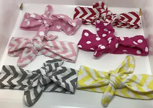 6 diadema turbante con moño conejo conejito niñas banda para el cabello envoltura para la cabeza EE. UU. - Imagen 1 de 7