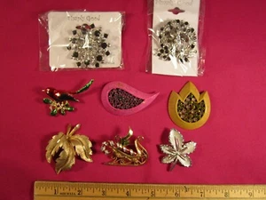 CHOICE Vintage Metal BROOCH Pin ALAN J Sarah Coventry MYLU [h1bd] - Picture 1 of 9