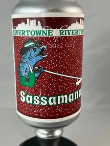 Rivertowne Brewing SASSAMANASH Craft Draft Beer 7" Can Tap Handle Marker - Picture 1 of 7