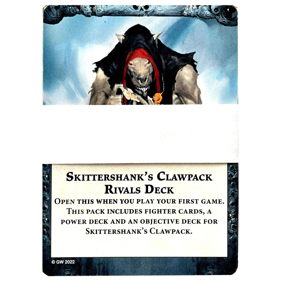 Skittershank's Clawpack Rivals Card Deck Warhammer Underworlds Nethermaze - Image 1 of 1