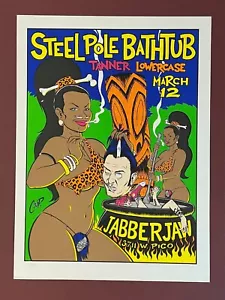 Stahlstange Badewanne Poster von Coop 1995 Jabberjaw L.A., Neuwertig, signiert & nummeriert - Bild 1 von 4
