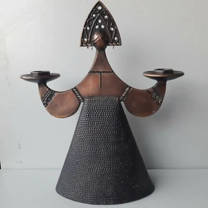 Vintage Modernist Russische Frauen Kerzenständer - Bild 1 von 11