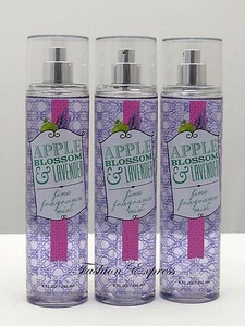 BATH & BODY WORKS APPLE BLOSSOM & LAVENDER FRAGRANCE MIST 8 OZ (LOT OF 3 PCS) - Picture 1 of 1