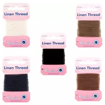 Hilo de lino dobladillo 10 m - Reparación tapicería tapicería lona hilo Foto 1 de 4