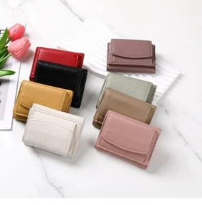 Damen Geldbörse Mini Portemonnaie Wallet für Damen Mini mit verschiedene Farben - Bild 1 von 11