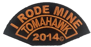Tomahawk Wisconsin 2014 Motorrad Biker Aufnäher Bügelbild/Aufnähen I Rode Mine 3,25x1,6" - Bild 1 von 1