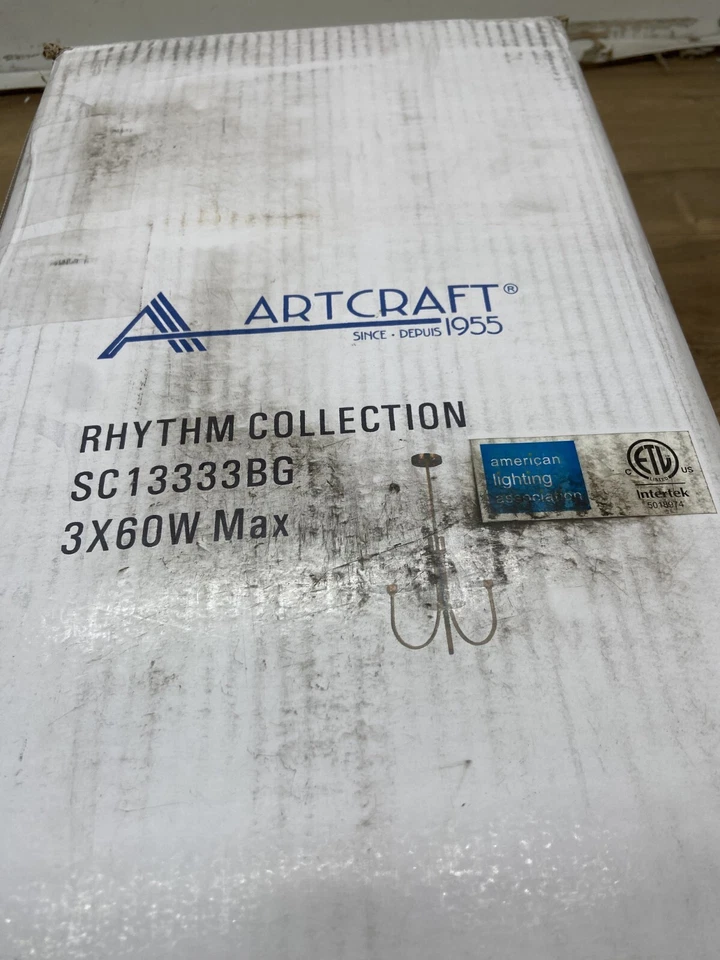 Artcraft Lighting SC13333BG Ritmo 3 Luces 24"W Lámpara Inteligente - Dorado Foto 1 de 2