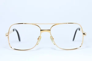 SBF 802 10-757 RGP Vergoldet Vintage Brille Brillengestell Germany Eckig Unikat - Bild 1 von 8