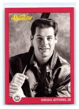 1991 Leaf Studio Gregg Jefferies New York Mets #206