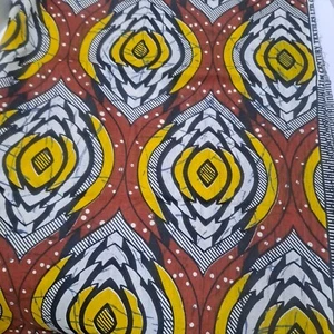 Polytex Tanzania Tribal Graphic 1Yd x 40" Cotton Blend Vtg 21st Century Textile - Picture 1 of 7