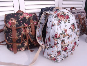 Rucksack Beutel unterschiedliches Design Jeans Ethno Rosen Sterne - Bild 1 von 11