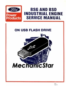 Manual de taller de servicio de motor industrial Ford BSD BSG 326 329 333 442 444 666 (USB) - Imagen 1 de 3