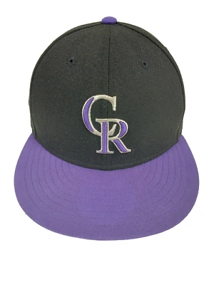 Sombrero ajustado Colorado Rockies New Era 7 1/2 en el campo 59FIFTY MLB béisbol para hombre Foto 1 de 4