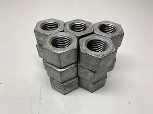 Hex Nut Galvanized 1-1/4" -7 Grade 2H (15pcs) - Picture 1 of 2