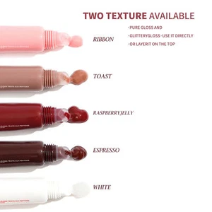 2x Lip Glaze Long-lasting Portable Hydrating Moisturize Gloss Non-sticky Makeup - Picture 1 of 17