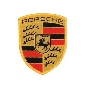 Pack of 2 Porsche Crest Sew-on Badge WAP10706714 (Non Official) - Picture 1 of 3