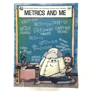 Vintage 1976 Saturday Evening Post METRICS AND ME Education Student Workbook - Imagen 1 de 10