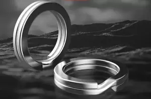 Split Rings Hardened Stainless Steel Ultra Heavy Duty Hoop Fishing Links Hoops - Picture 1 of 72