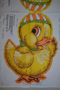 Vintage Fabric Panel, Danny the Duck, plush pillow or toy - Picture 1 of 6