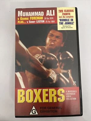 Boxers Muhammad Ali vs George Foreman & Sonny Liston VHS PAL - Image 1 of 4