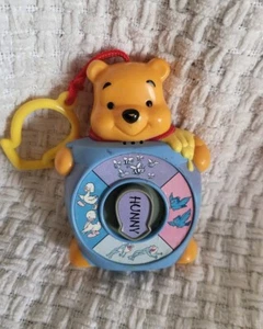 DISNEY WINNIE THE POOH SEE ‘N SAY Spin Toy Talks/works 5" w/Clip #43 Mattel - Picture 1 of 2