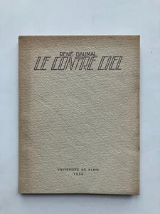 René DAUMAL " Le contre ciel " E.O. NUM. avec LITHO de Cournault, 1936 - Picture 1 of 4