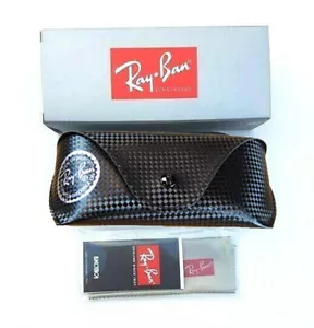 Custodia Ray Ban nera per occhiali da sole custodia a scatto occhiali da viaggio - Foto 1 di 2