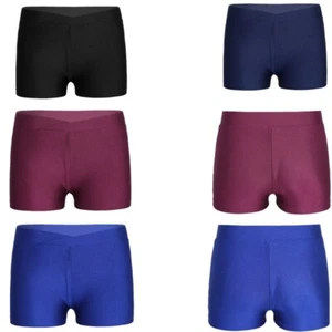 Girls Sportswear Gym Bottom Solid Color Shorts Comfortable Costume Dance Kids - Picture 1 of 62