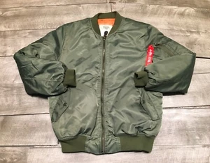 Yeezus Alpha Industries Bomber Jacket 2013 Green Size Medium Tour Kanye West - Picture 1 of 11