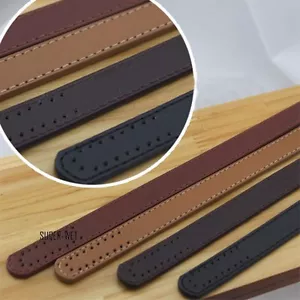 1 Paar Ersatz Kunstleder Tasche Griff Schultergurt Nähen Zum Selbermachen braun schwarz - Bild 1 von 6