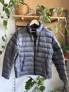 Calvin Klein Packable Down Filled Puffer Jacket Charcoal - Picture 1 of 6