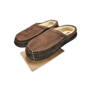 DOCKERS men slip on flats Indoor/Outdoor slippers shoe size 11-12 XL brown NEW - Picture 1 of 6