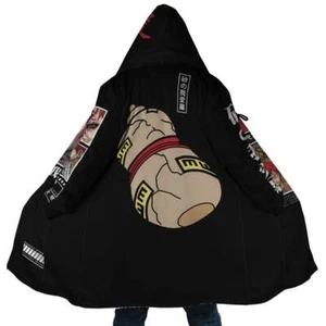 Gaara Shippuden Hoodie Cloak - Black Design - Picture 1 of 7