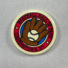 Rare Baseball Hall Of Fame Cooperstown Ny 2" Vintage Button Mlb Pin Glove Hof
