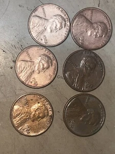 1982 D LINCOLN PENNY, GROSSES DATUM. SELTEN!! 6x Set - Bild 1 von 6