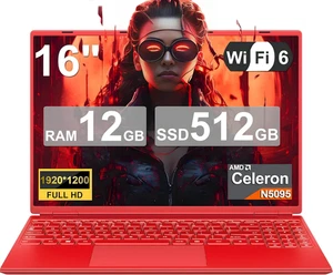 2025 Gaming Laptop 16 Zoll Win11 12+512GB SSD Unterstützung 2TB(HDD-2TB) 1920X12 - Bild 1 von 12