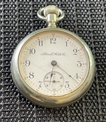 1903 Illinois Grade 69 Pocket Watch 17j 18s Model 6 Open Face Fahy’s Case Runs - image 1 of 4